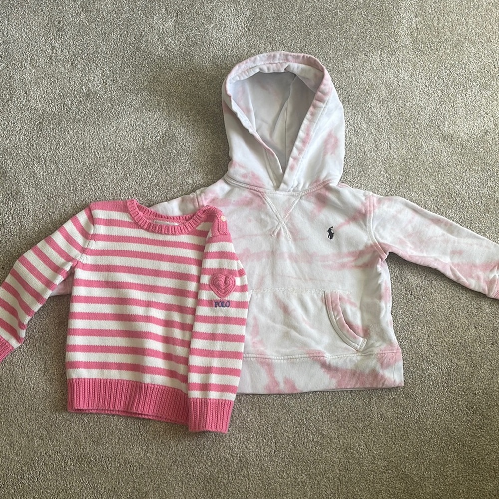 Bundle pink Ralph Lauren 24 month sweater/sweatshirt